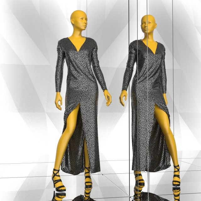 Woman Mannequin 7 3Dモデル .c4d .max .obj .3ds .fbx .stl .blend