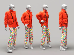 Woman Mannequin 8 3D Model