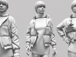 Woman Mannequin 8 3D Model
