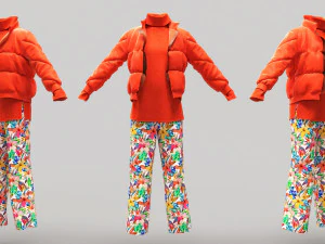 Roupas Femininas 08 Modelo 3D