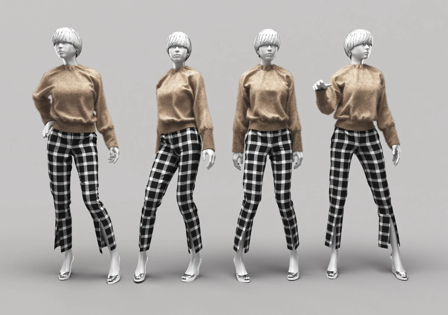 Woman Mannequin 10 3D Model .c4d .max .obj .3ds .fbx .stl .blend