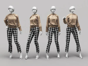 Жінка-манекен 10 3D Модель