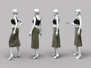 Woman Mannequin 12 Model 3D