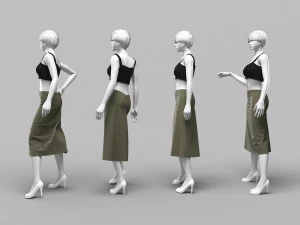 Woman Mannequin 12 3D Model