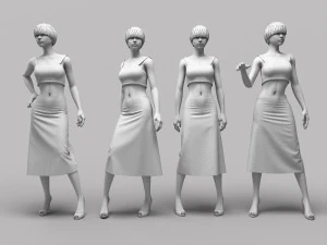 Woman Mannequin 12 3D Model