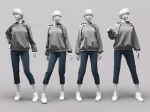 Жінка-манекен 13 3D Модель