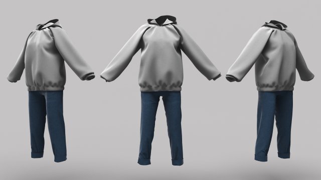 Female Clothing 13 3D-Modell .c4d .max .obj .3ds .fbx .stl .blend 