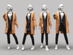 Woman Mannequin 14 3D Model