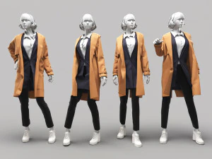 Жінка-манекен 14 3D Модель