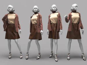 Жінка-манекен 16 3D Модель