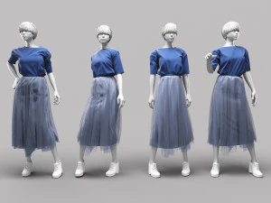 Жінка Манекен 17 3D Модель