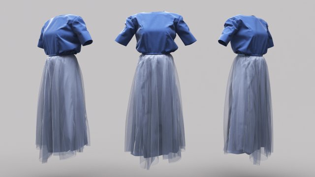 Female Clothing 17 3D Model .c4d .max .obj .3ds .fbx .stl .blend 