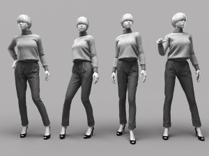 Woman Mannequin 18 3D Model