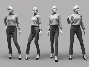 Жінка Манекен 18 3D Модель