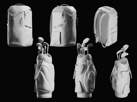 Backpack Basemesh Collection 3D Model