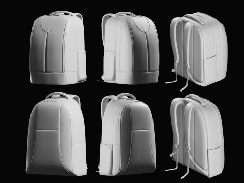 Backpack Basemesh Collection Modello 3D