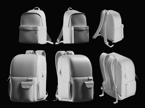 Backpack Basemesh Collection 3D Model