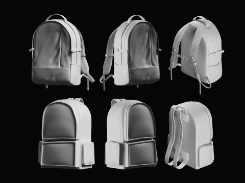 Backpack Basemesh Collection 3D Model