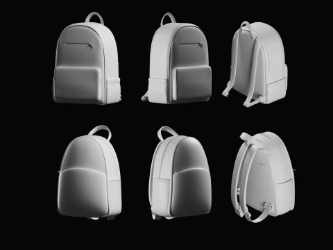 Backpack Basemesh Collection 3D Model