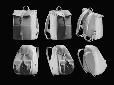 Backpack Basemesh Collection 3D Model