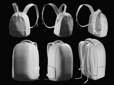 Backpack Basemesh Collection Modello 3D