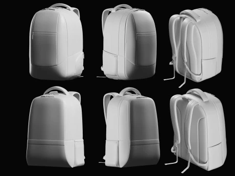 Backpack Basemesh Collection 3D Model