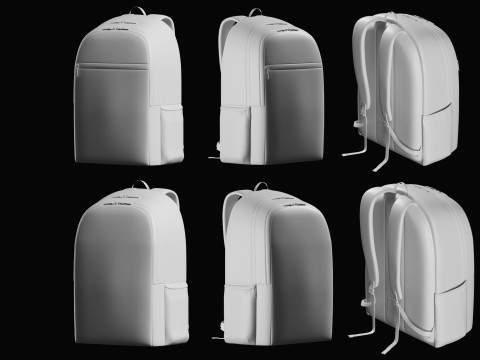 Backpack Basemesh Collection Modello 3D