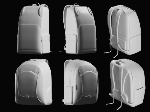 Backpack Basemesh Collection Modello 3D