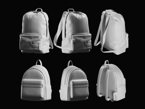 Backpack Basemesh Collection 3D Model