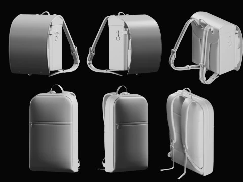 Backpack Basemesh Collection 3D Model