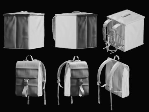 Backpack Basemesh Collection Modello 3D