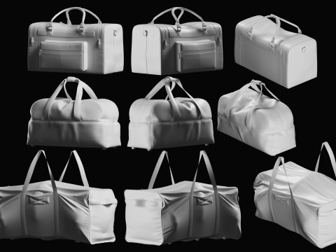 Luggage Basemesh Collection 3D Модель