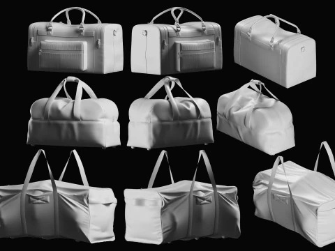 Luggage Basemesh Collection 3D Model