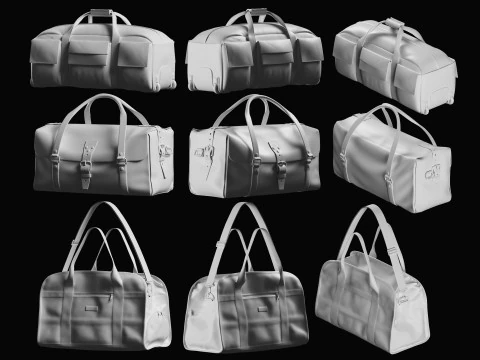 Luggage Basemesh Collection 3D Model