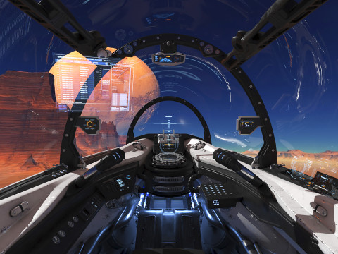 Spaceship Cockpit v4 3D Model