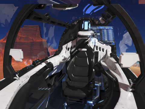 Spaceship Cockpit v4 Model 3D