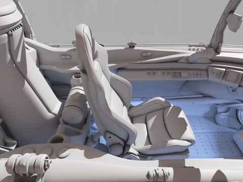 Spaceship Cockpit v4 Model 3D