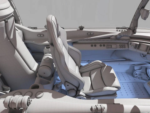 Spaceship Cockpit v4 3D Model