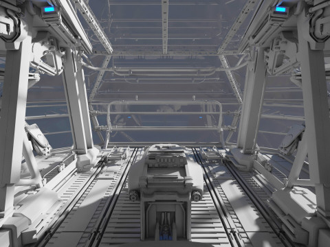 Spaceship Cockpit v6 Model 3D