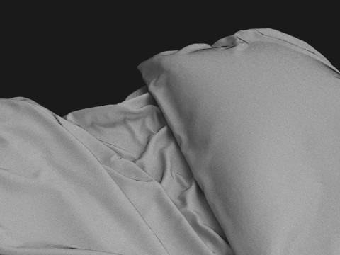 Messy Double Bed Modelo 3D