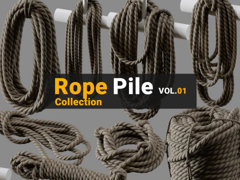 绳桩系列 3D 模型