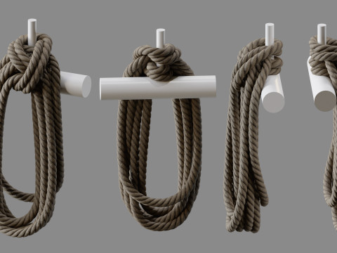 Rope Pile Collection 3Dモデル