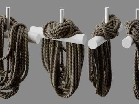 Rope Pile Collection 3Dモデル