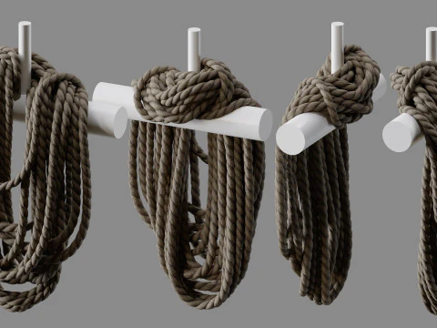 Rope Pile Collection 3D Model