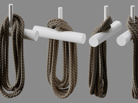Rope Pile Collection 3Dモデル