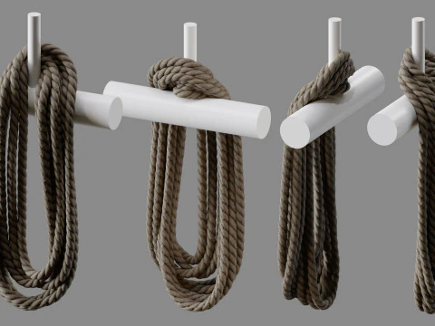 Rope Pile Collection 3D Model