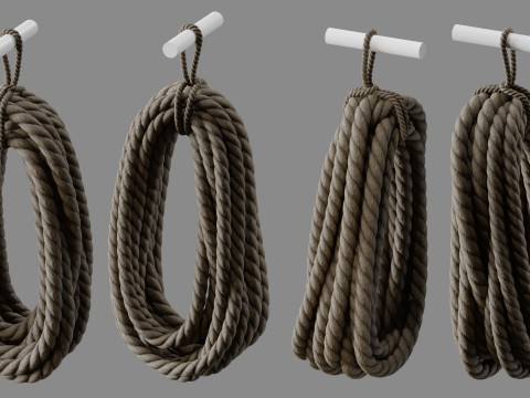 Rope Pile Collection 3Dモデル