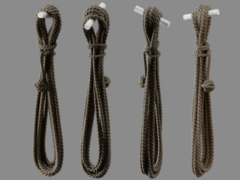 Rope Pile Collection 3D Model
