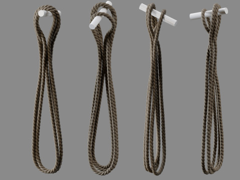 Rope Pile Collection 3Dモデル