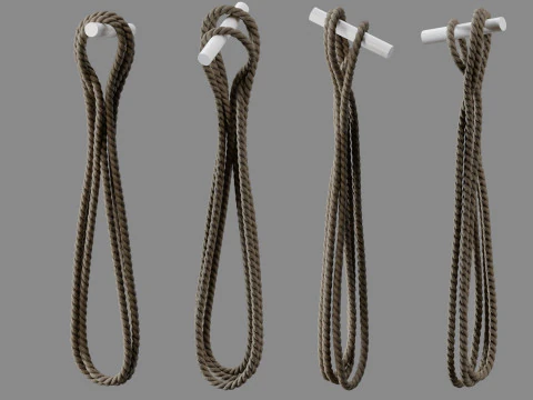 Rope Pile Collection 3D Model